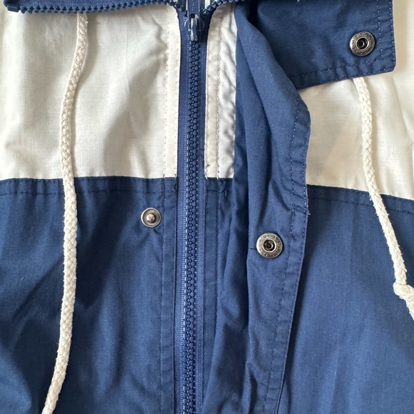 Ash Sport Navy and White Striped Jacket Preppy Coastal - Picture 3 of 10